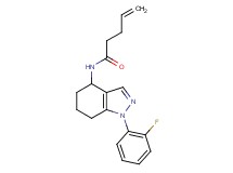 N-[1-(2-fluorophenyl)-4,5,6,7-tetrahydro-1H-indazol-4-yl]-4-pentenamide