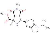 methyl (1R*,3S*,3aR*,6aS*)-3-(1-isopropyl-2,3-dihydro-1H-indol-5-yl)-5-methyl-4,6-dioxooctahydropyrrolo[3,4-c]pyrrole-1-carboxylate