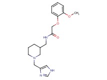 N-{[1-(1H-imidazol-4-ylmethyl)-3-piperidinyl]methyl}-2-(2-methoxyphenoxy)acetamide