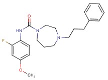 N-(2-fluoro-4-methoxyphenyl)-4-(3-phenylpropyl)-1,4-diazepane-1-carboxamide