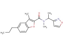 N-[1-(3-isoxazolyl)ethyl]-N,3-dimethyl-5-propyl-1-benzofuran-2-carboxamide