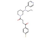 4-{3-[ethyl(4-pyridinylmethyl)amino]-1-piperidinyl}-1-(4-fluorophenyl)-4-oxo-1-butanone