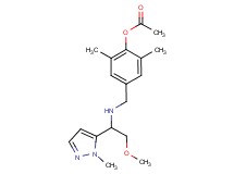 4-({[2-methoxy-1-(1-methyl-1H-pyrazol-5-yl)ethyl]amino}methyl)-2,6-dimethylphenyl acetate
