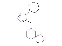 7-[(1-cyclohexyl-1H-imidazol-5-yl)methyl]-2-oxa-7-azaspiro[4.5]decane