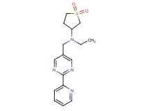 (1,1-dioxidotetrahydro-3-thienyl)ethyl{[2-(2-pyridinyl)-5-pyrimidinyl]methyl}amine