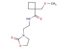 1-(methoxymethyl)-N-[2-(2-oxo-1,3-oxazolidin-3-yl)ethyl]cyclobutanecarboxamide