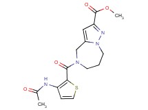 methyl 5-{[3-(acetylamino)-2-thienyl]carbonyl}-5,6,7,8-tetrahydro-4H-pyrazolo[1,5-a][1,4]diazepine-2-carboxylate