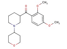 (2,4-dimethoxyphenyl)[1-(tetrahydro-2H-pyran-4-yl)-3-piperidinyl]methanone