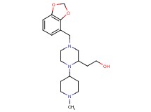 2-[4-(1,3-benzodioxol-4-ylmethyl)-1-(1-methyl-4-piperidinyl)-2-piperazinyl]ethanol
