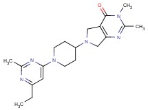 6-[1-(6-ethyl-2-methylpyrimidin-4-yl)piperidin-4-yl]-2,3-dimethyl-3,5,6,7-tetrahydro-4H-pyrrolo[3,4-d]pyrimidin-4-one