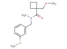 1-(methoxymethyl)-N-methyl-N-[3-(methylthio)benzyl]cyclobutanecarboxamide