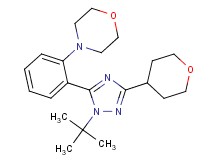 4-{2-[1-tert-butyl-3-(tetrahydro-2H-pyran-4-yl)-1H-1,2,4-triazol-5-yl]phenyl}morpholine