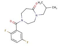 1-(2,5-difluorobenzoyl)-4-isobutyl-1,4-diazepan-5-one
