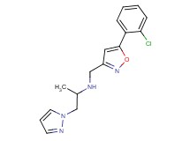 N-{[5-(2-chlorophenyl)isoxazol-3-yl]methyl}-1-(1H-pyrazol-1-yl)propan-2-amine