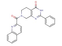 2-phenyl-7-(quinolin-2-ylcarbonyl)-5,6,7,8-tetrahydropyrido[3,4-d]pyrimidin-4(3H)-one