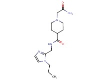 1-(2-amino-2-oxoethyl)-N-[(1-propyl-1H-imidazol-2-yl)methyl]-4-piperidinecarboxamide