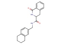 1-oxo-N-(5,6,7,8-tetrahydronaphthalen-2-ylmethyl)-1,2,3,4-tetrahydroisoquinoline-3-carboxamide