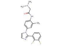 N-{4-[2-(2,3-difluorophenyl)-1H-imidazol-1-yl]-2-methylphenyl}-2-(dimethylamino)acetamide