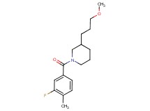 1-(3-fluoro-4-methylbenzoyl)-3-(3-methoxypropyl)piperidine