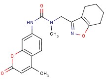 N-methyl-N'-(4-methyl-2-oxo-2H-chromen-7-yl)-N-(4,5,6,7-tetrahydro-1,2-benzisoxazol-3-ylmethyl)urea