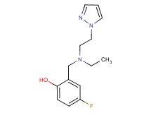 2-({ethyl[2-(1H-pyrazol-1-yl)ethyl]amino}methyl)-4-fluorophenol