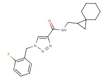 1-(2-fluorobenzyl)-N-(spiro[2.5]oct-1-ylmethyl)-1H-1,2,3-triazole-4-carboxamide