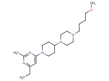 4-ethyl-6-{4-[4-(4-methoxybutyl)piperazin-1-yl]piperidin-1-yl}-2-methylpyrimidine