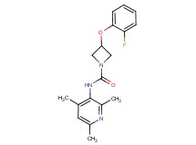 3-(2-fluorophenoxy)-N-(2,4,6-trimethylpyridin-3-yl)azetidine-1-carboxamide