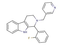 1-(2-fluorophenyl)-2-(3-pyridinylmethyl)-2,3,4,9-tetrahydro-1H-beta-carboline
