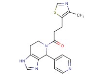 5-[3-(4-methyl-1,3-thiazol-5-yl)propanoyl]-4-(4-pyridinyl)-4,5,6,7-tetrahydro-1H-imidazo[4,5-c]pyridine