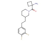 [1-({3-[2-(3,4-difluorophenyl)ethyl]-1-piperidinyl}carbonyl)cyclobutyl]amine hydrochloride