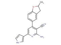 2-amino-4-(2-methyl-2,3-dihydro-1-benzofuran-5-yl)-6-(1H-pyrrol-3-yl)nicotinonitrile