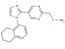 2-(methoxymethyl)-5-[1-(5,6,7,8-tetrahydronaphthalen-1-yl)-1H-imidazol-2-yl]pyrimidine
