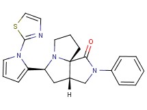 (3aS*,5S*,9aS*)-2-phenyl-5-[1-(1,3-thiazol-2-yl)-1H-pyrrol-2-yl]hexahydro-7H-pyrrolo[3,4-g]pyrrolizin-1(2H)-one