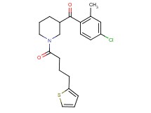 (4-chloro-2-methylphenyl){1-[4-(2-thienyl)butanoyl]-3-piperidinyl}methanone