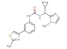 N-[cyclopropyl(1-methyl-1H-imidazol-2-yl)methyl]-N'-[3-(2-methyl-1,3-thiazol-4-yl)phenyl]urea