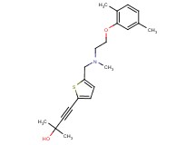 4-(5-{[[2-(2,5-dimethylphenoxy)ethyl](methyl)amino]methyl}-2-thienyl)-2-methylbut-3-yn-2-ol