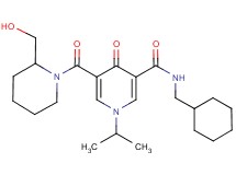 N-(cyclohexylmethyl)-5-{[2-(hydroxymethyl)-1-piperidinyl]carbonyl}-1-isopropyl-4-oxo-1,4-dihydro-3-pyridinecarboxamide