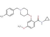 N-cyclopropyl-4-methoxy-2-{[1-(4-methylbenzyl)-4-piperidinyl]oxy}benzamide