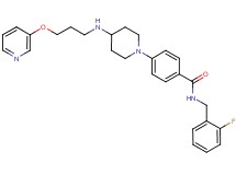N-(2-fluorobenzyl)-4-(4-{[3-(3-pyridinyloxy)propyl]amino}-1-piperidinyl)benzamide