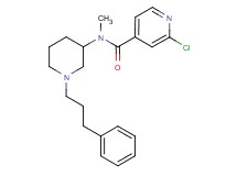 2-chloro-N-methyl-N-[1-(3-phenylpropyl)-3-piperidinyl]isonicotinamide