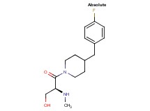 (2S)-3-[4-(4-fluorobenzyl)-1-piperidinyl]-2-(methylamino)-3-oxo-1-propanol hydrochloride