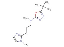 5-tert-butyl-N-methyl-N-[3-(1-methyl-1H-imidazol-2-yl)propyl]-1,3,4-oxadiazol-2-amine