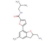 5-[2-(aminomethyl)-5-methyl-2,3-dihydro-1-benzofuran-7-yl]-N-isobutyl-2-furamide