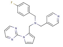 (4-fluorobenzyl)(pyridin-4-ylmethyl)[(1-pyrimidin-2-yl-1H-pyrrol-2-yl)methyl]amine