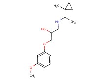 1-(3-methoxyphenoxy)-3-{[1-(1-methylcyclopropyl)ethyl]amino}-2-propanol