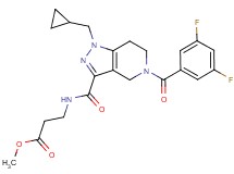 methyl N-{[1-(cyclopropylmethyl)-5-(3,5-difluorobenzoyl)-4,5,6,7-tetrahydro-1H-pyrazolo[4,3-c]pyridin-3-yl]carbonyl}-beta-alaninate
