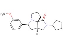 (3aS*,5S*,9aS*)-2-cyclopentyl-5-(3-methoxyphenyl)hexahydro-7H-pyrrolo[3,4-g]pyrrolizin-1(2H)-one