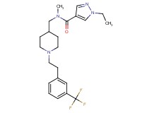 1-ethyl-N-methyl-N-[(1-{2-[3-(trifluoromethyl)phenyl]ethyl}-4-piperidinyl)methyl]-1H-pyrazole-4-carboxamide