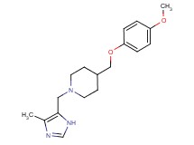 4-[(4-methoxyphenoxy)methyl]-1-[(4-methyl-1H-imidazol-5-yl)methyl]piperidine